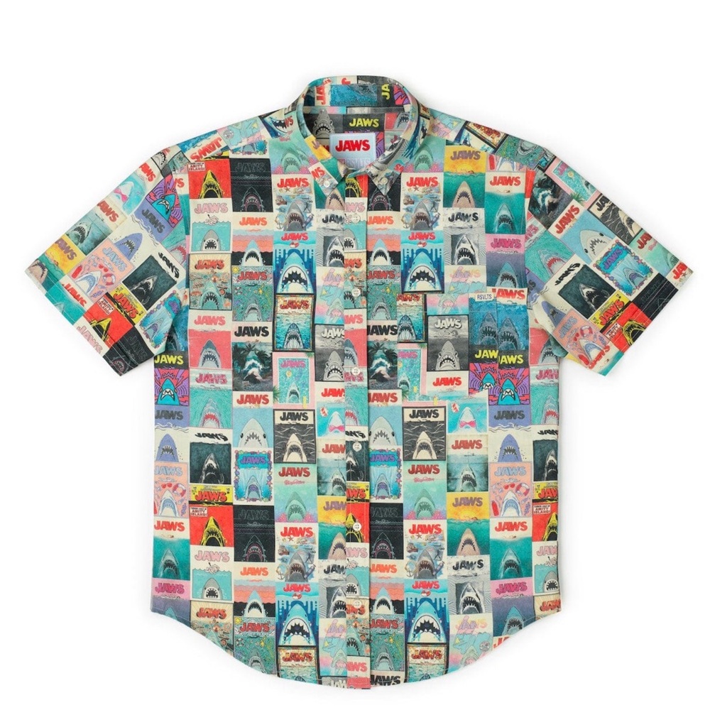 Never Worn!  RSVLTS Men’s Jaws 50th Anniversary “Great White Gallery” Shirt